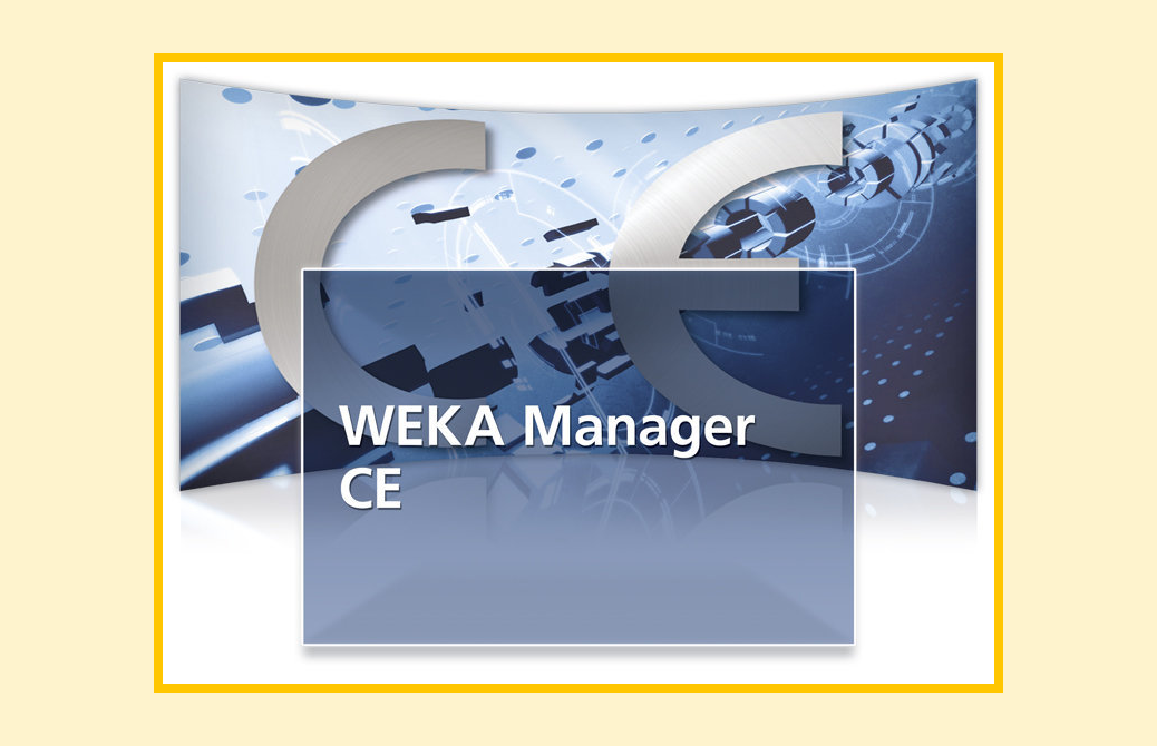 Use of the WEKA Manager CE certification software.
